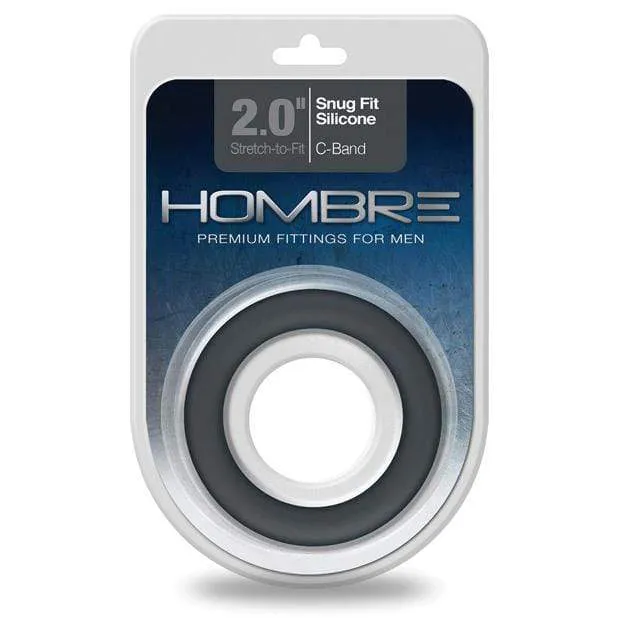 Topco - Hombre Snug Fit Silicone Cock Ring (Black)