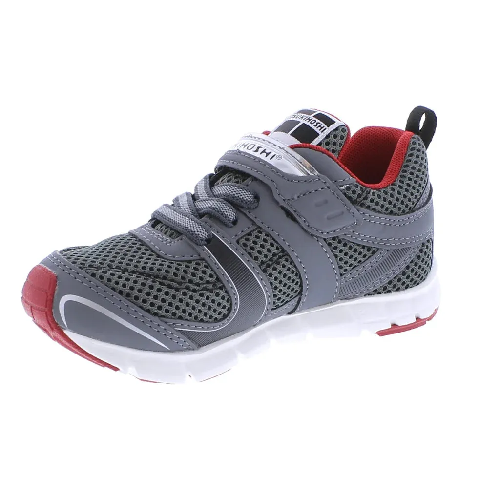 Tsukihoshi Child Velocity (Sizes 7 - 1) - Gray/Red