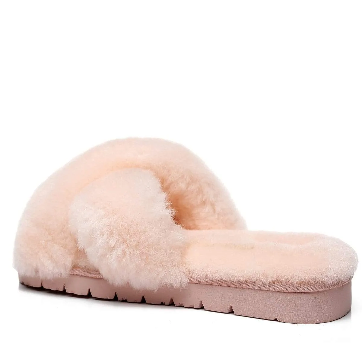 UGG Fluffy Cross Slides