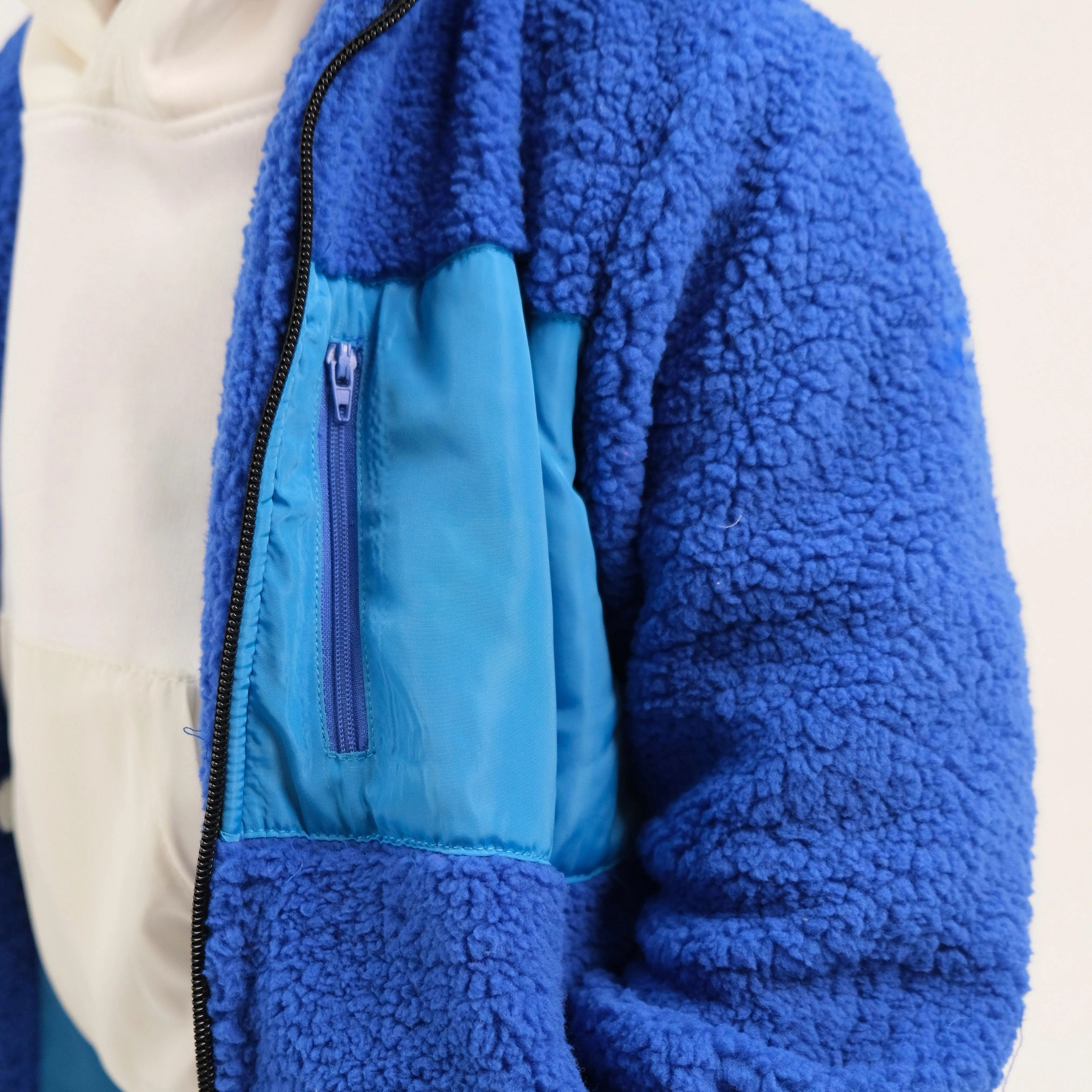 Unisex Blue Fur Jacket