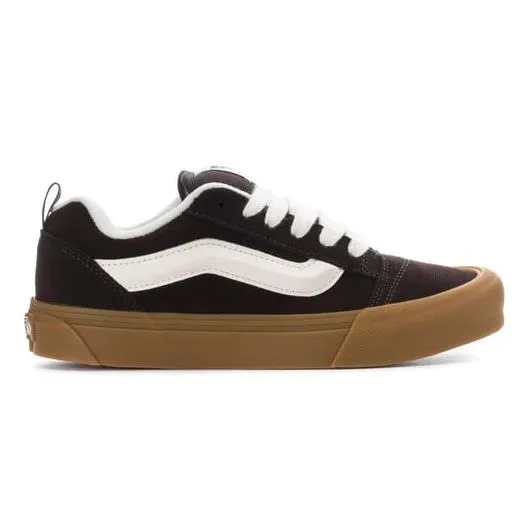 Vans Men's Knu Skool Shoes - Brown / White / Gum