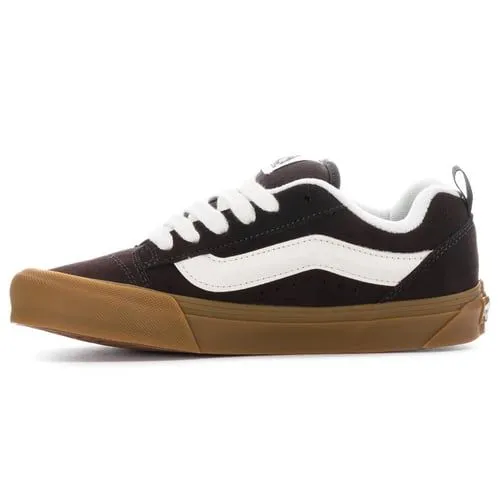 Vans Men's Knu Skool Shoes - Brown / White / Gum