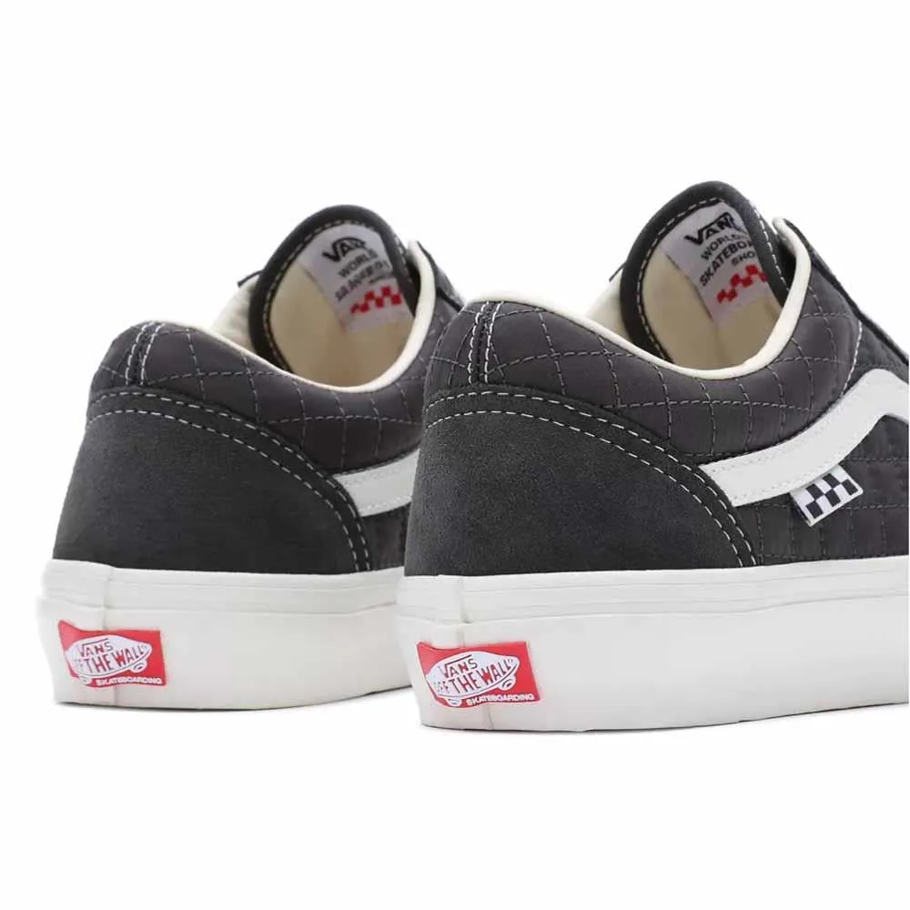 Vans MN Skate Old Skool Pro Vulcanised Quilted Charcoal Skate Shoes