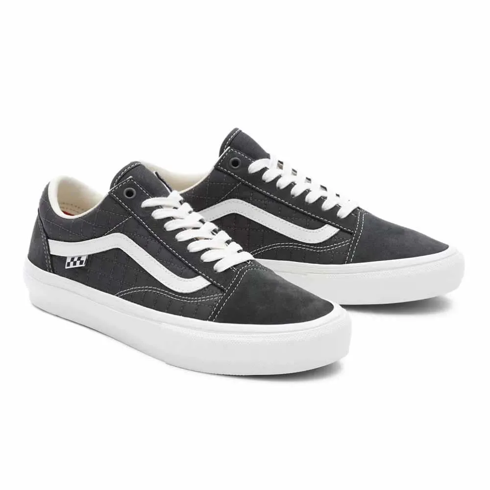 Vans MN Skate Old Skool Pro Vulcanised Quilted Charcoal Skate Shoes