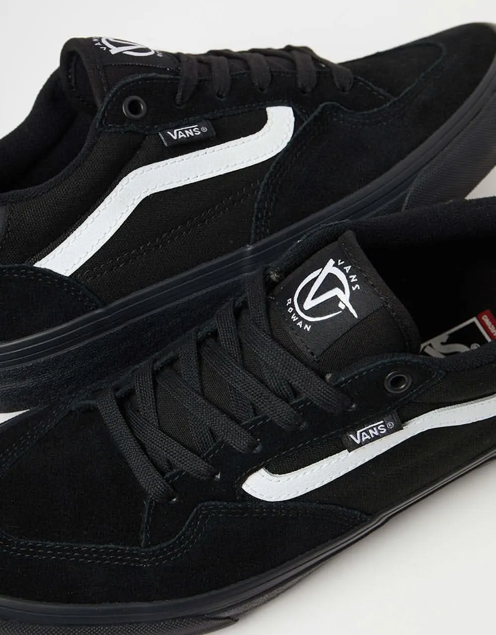 Vans Rowan Skate Shoes - Black/Black/White