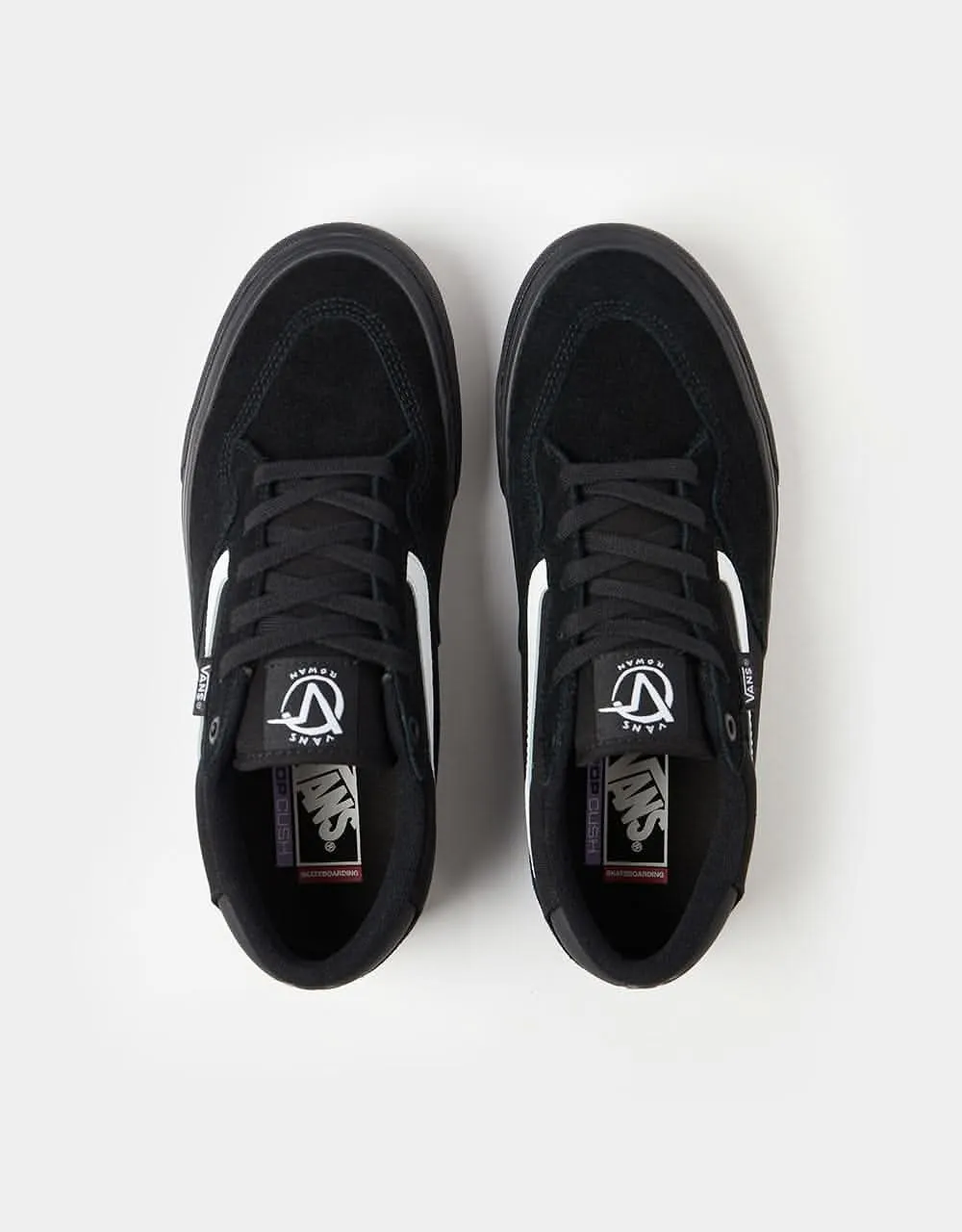 Vans Rowan Skate Shoes - Black/Black/White