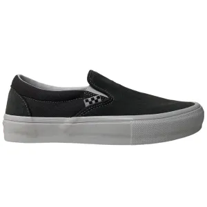 Vans Skate Slip On Pewter True White Suede Shoes