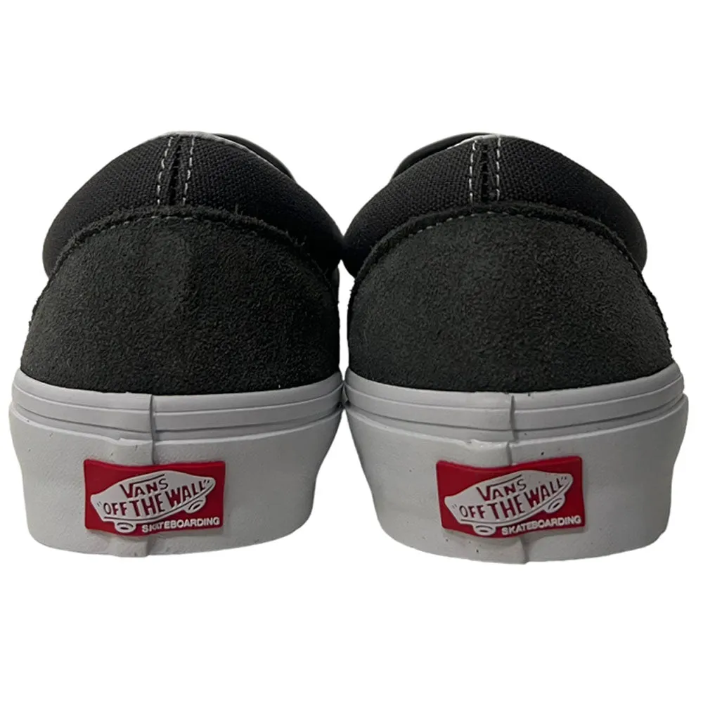 Vans Skate Slip On Pewter True White Suede Shoes