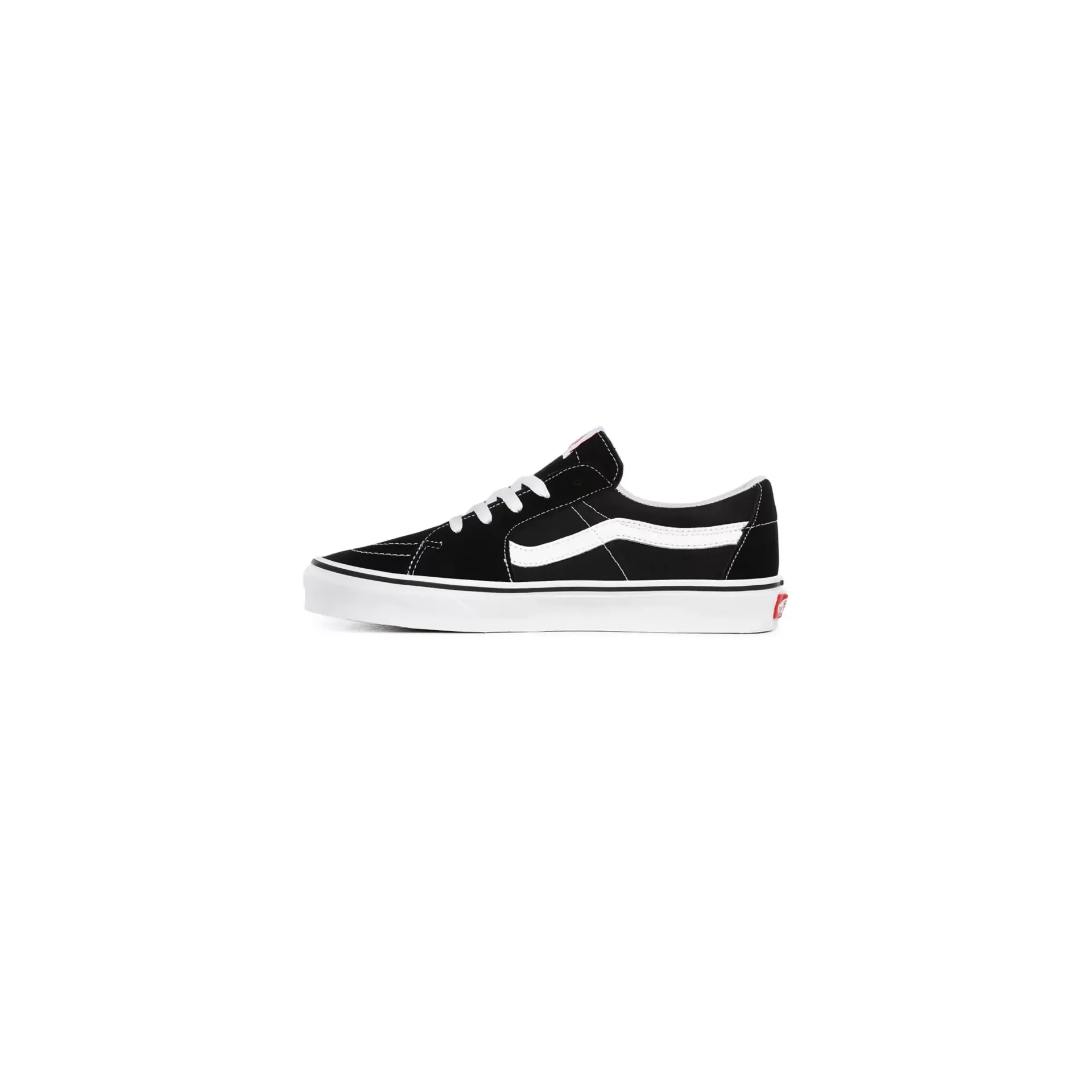 Vans Unisex Sk8 Low Shoes - Black / True White