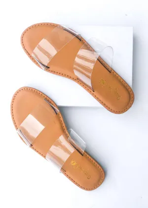 Waterfront Slides Clear Double Strap Sandal ***FINAL SALE***