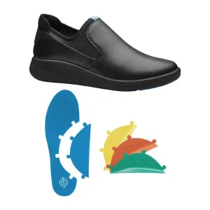 WearerTech Vitalise Slip on Shoe Black/Black with Modular Insole Size 47 - BB741-47