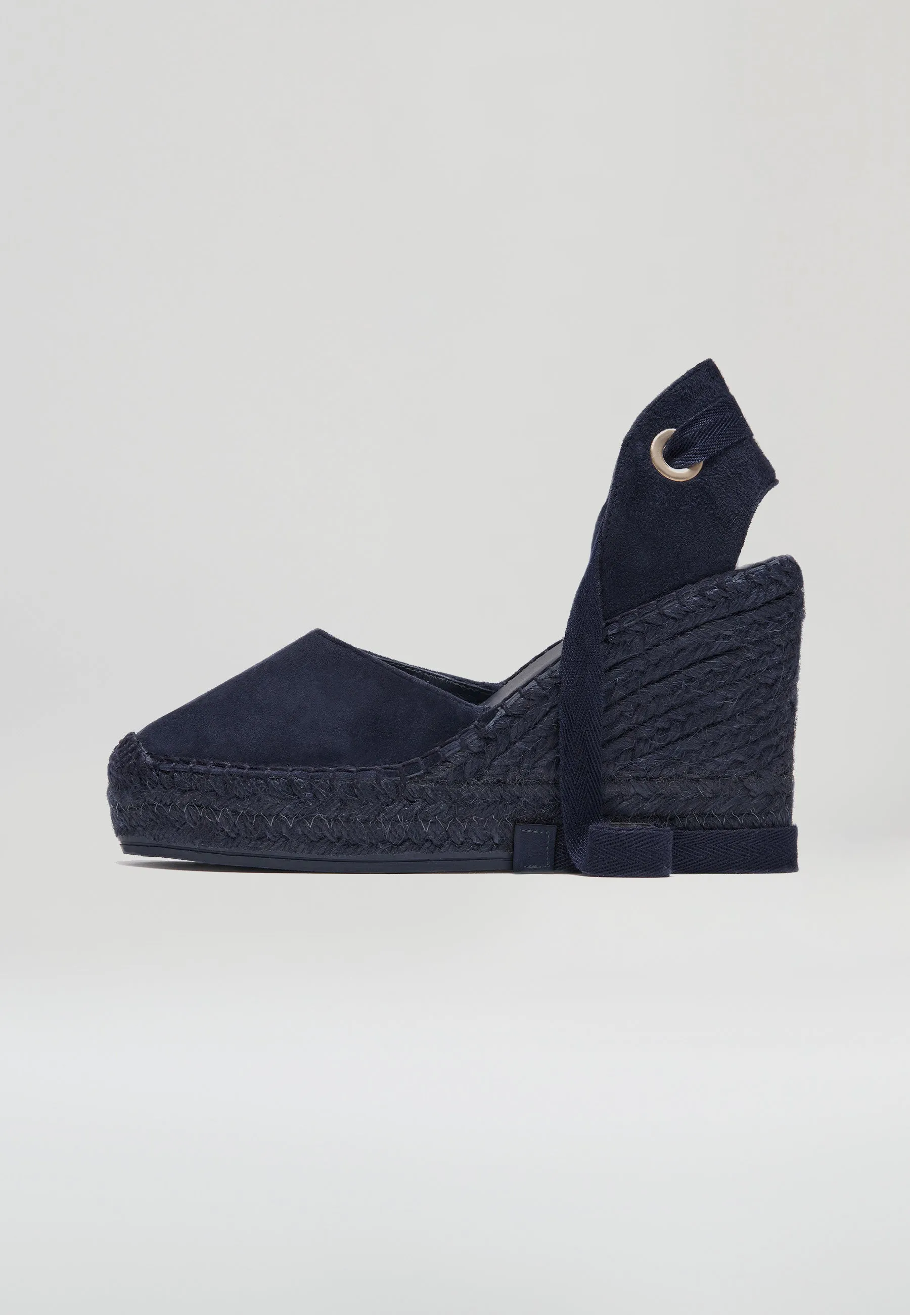 Wedges - Navy Suede