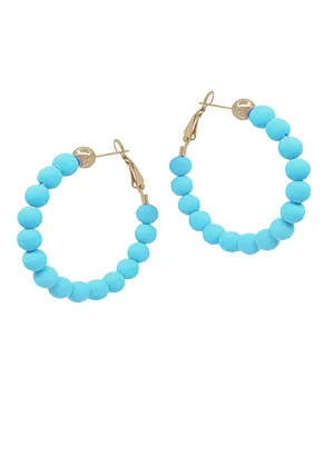 Winnie Clay Ball Hoops-Blue