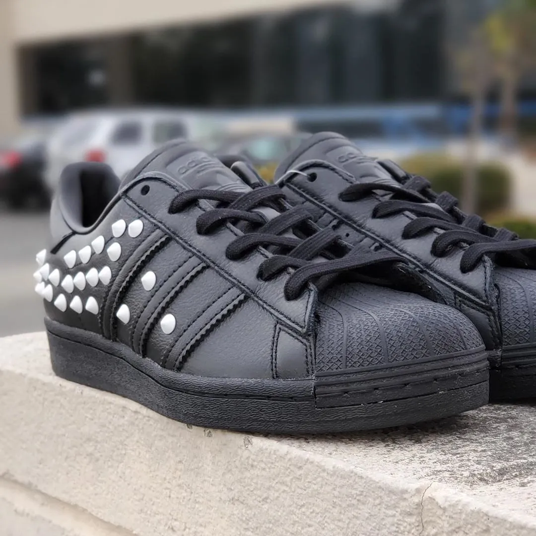 Women Adidas Superstar Studded Black