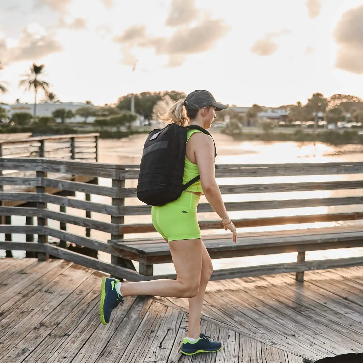 Women's Ballistic Trainers - Wolf Grey   Acid Lime W / Acid Lime Reflective Spearhead