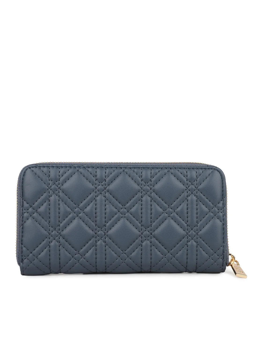 Women's Blue Textured Bifold Wallet