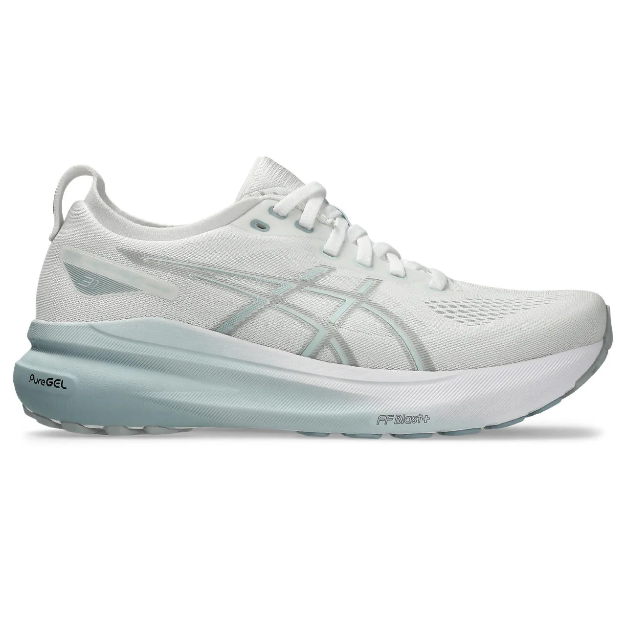 WOMEN'S KAYANO 31 - B - 100 WHITE/DOLPHIN GREY