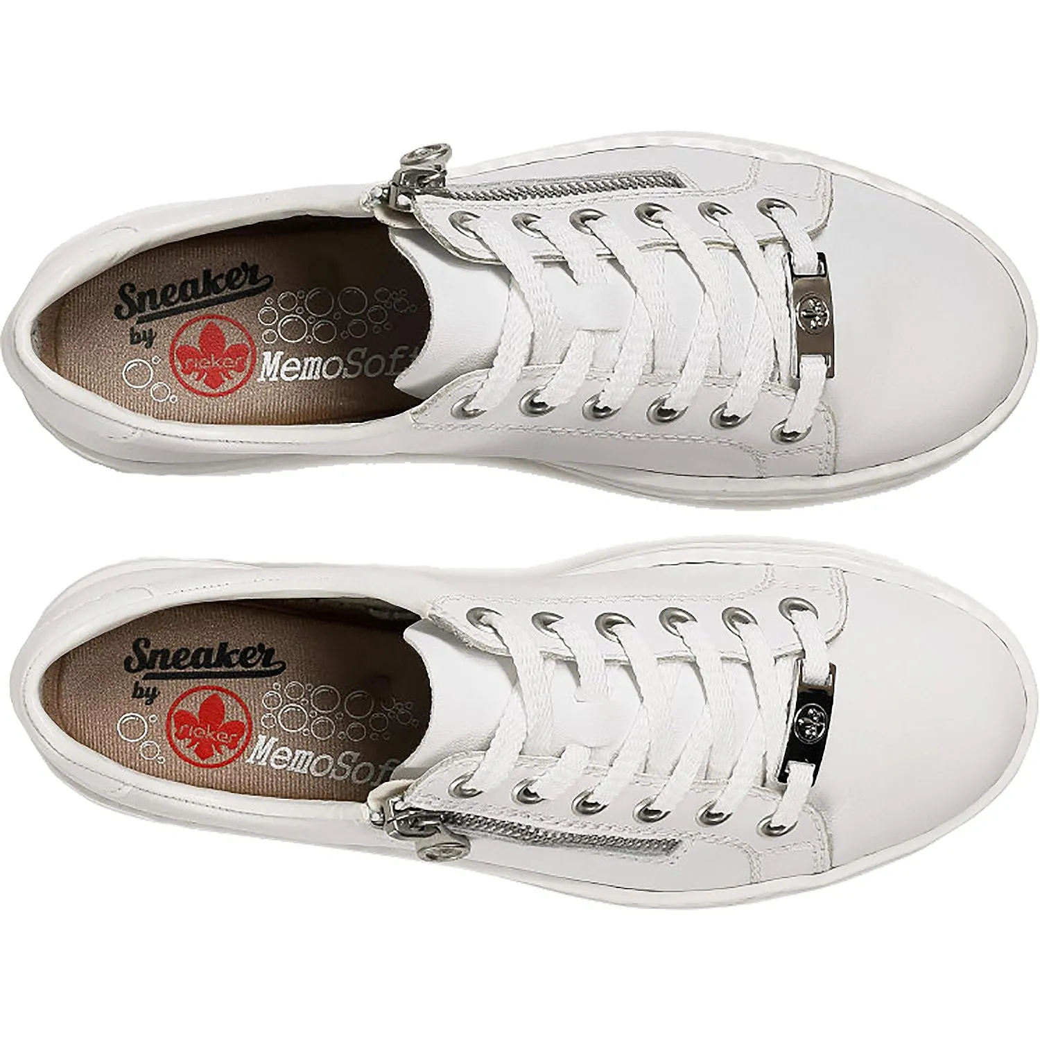 Women's Rieker L59L1-80 Enya L1 White Leather