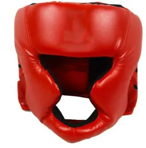 WSD001 Adjustable Adult Fighting Training Helmet Boxing Protective Gear(Red)