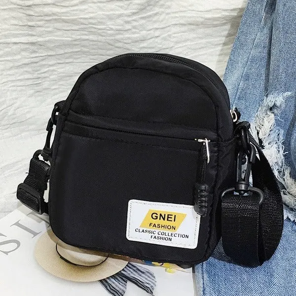 XIANGTUIBAO Black Small Bag Fashion Crossbody Bag Casual Shoulder Bag Nylon Bag Multi-Functional Outdoor Bag Men's Cross-Border Wholesale