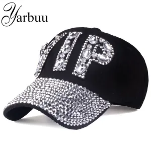 [YARBUU]CAP Wholesale 2017 Hat Rhinestone Print Denim hat Rivet Sun-Shading VIP Baseball Summer Women's Cap Jean Caps hip hop